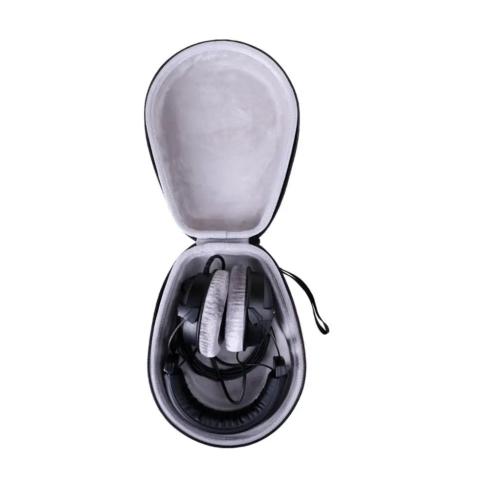 LTGEM водонепроницаемый жесткий чехол EVA для студийных наушников Beyerdynamic DT 770 PRO 80 Ohm черного цвета