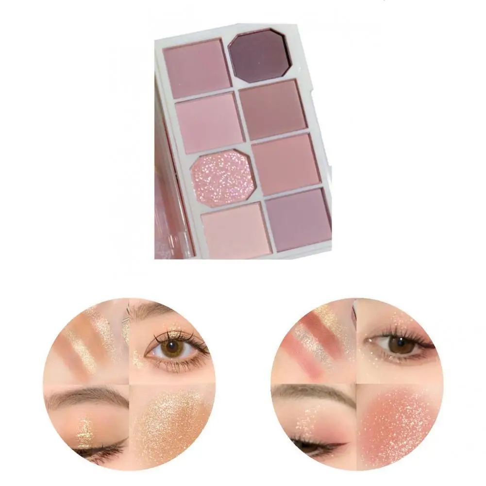 

Разноцветные безопасные 8 цветов макияж блестящие тени для век Палитра для женщин