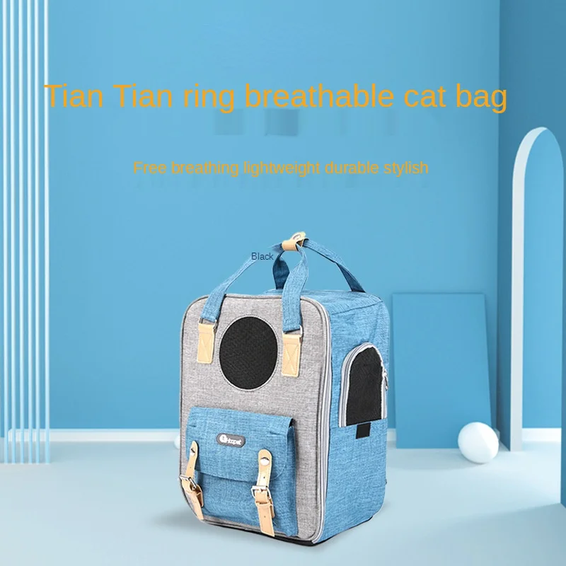 

Shoulder Cat Bag Dog Backpack Breathable Large Space To Go Out Portable Pet Tian Tian Circle Space Bag Pet Carrier Air Cat Cage