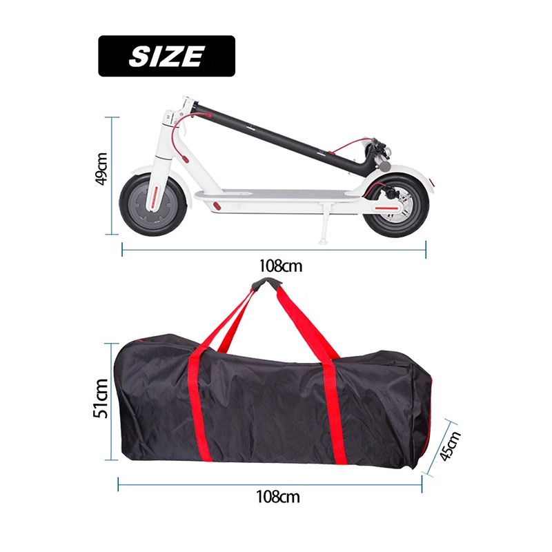 Carrying Bag for Xiaomi Mijia M365 Electric Scooter Backpack Storage and Bundle Kick Accessories | Автомобили и мотоциклы