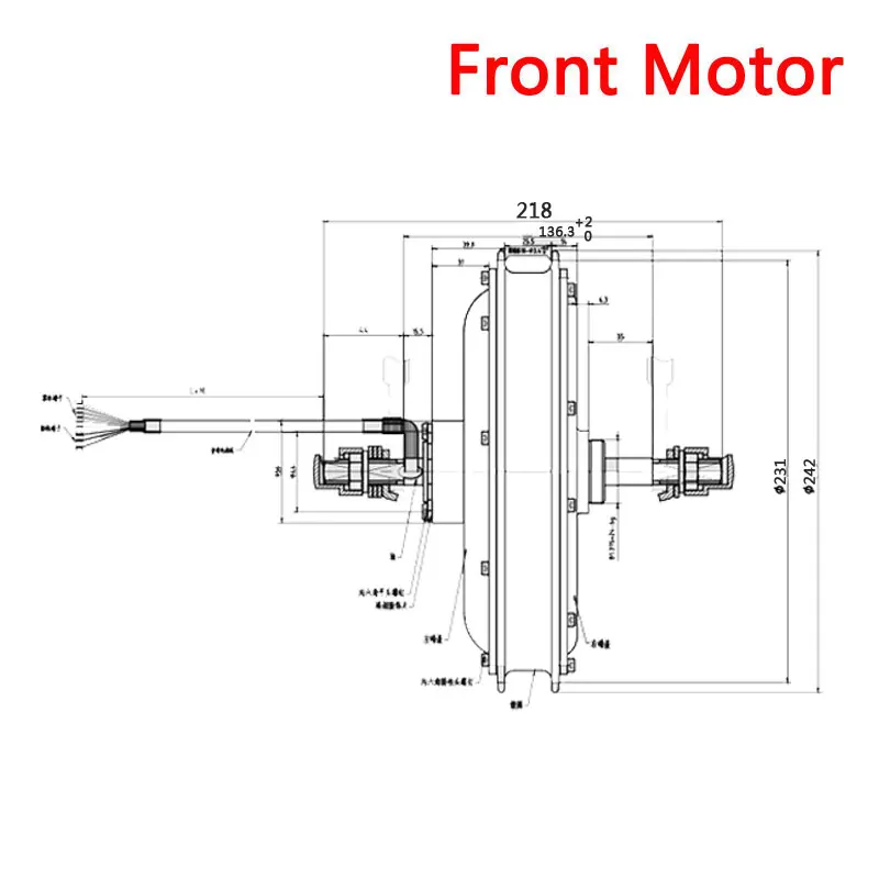 Billig Vorderrad Direct Drive Motor 20