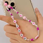 Новинка, яркие бусины, цепочка на запястье для телефона для женщин и девушек, ремешок для телефона, ремешок для ремешка, шнур, браслет, ювелирные изделия