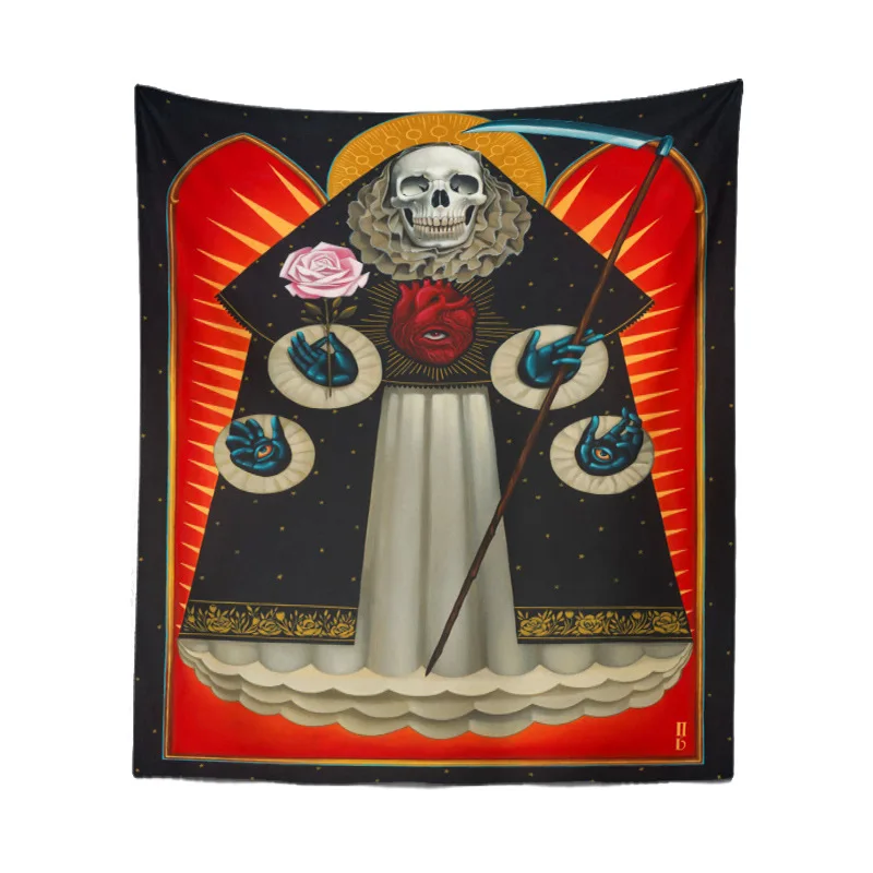 Гобелен в стиле хиппи богемный Настенный Ковер готический гобелен большая