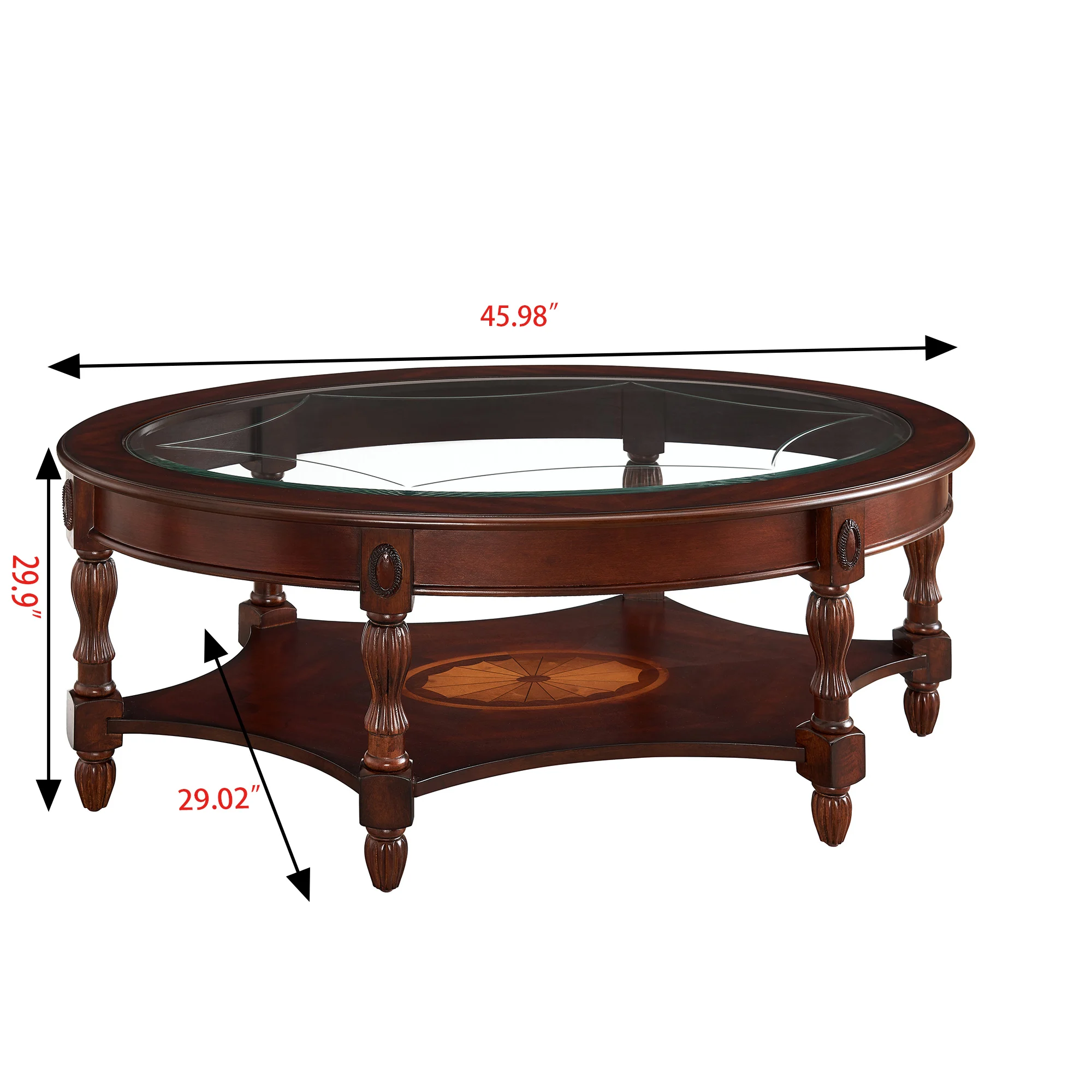 

Nordic Simple Double-layer Small Tea Table Corners Coffee Table Lving Room Sofa Side Table tempered glass