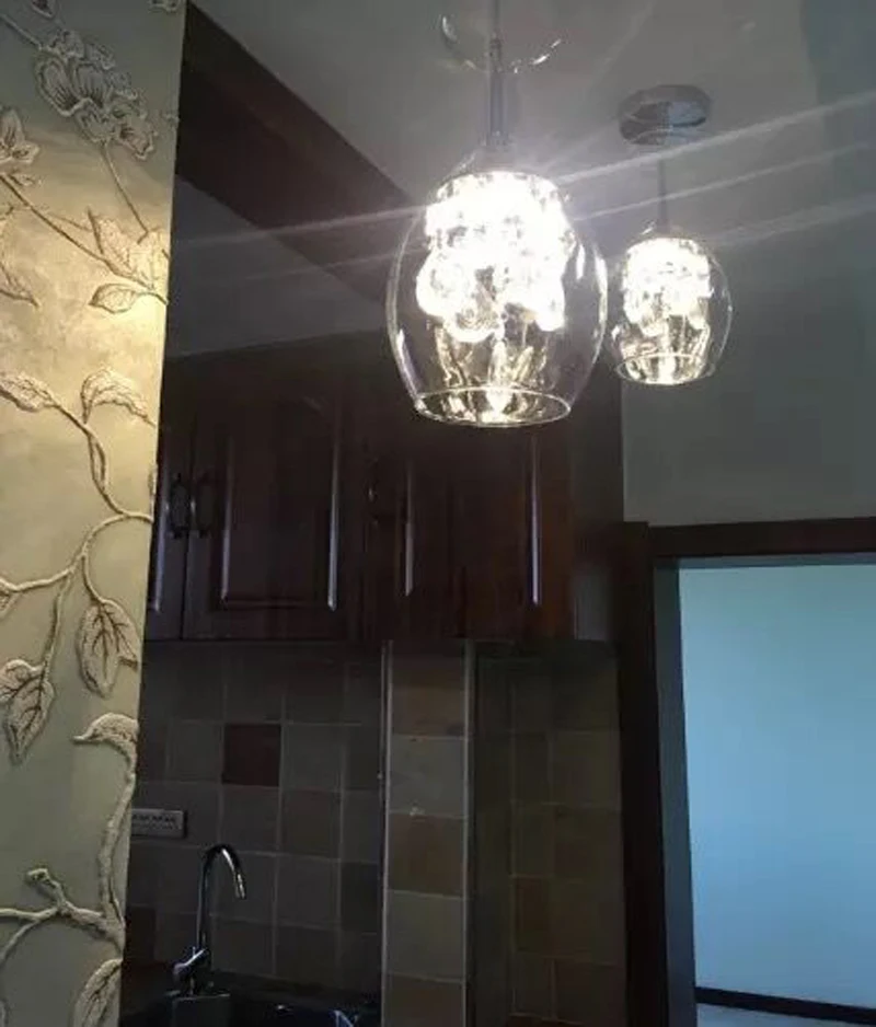 Светодиодный хрустальный винный стеклянный светильник, хрустальный светильник ing, светильник для ресторана