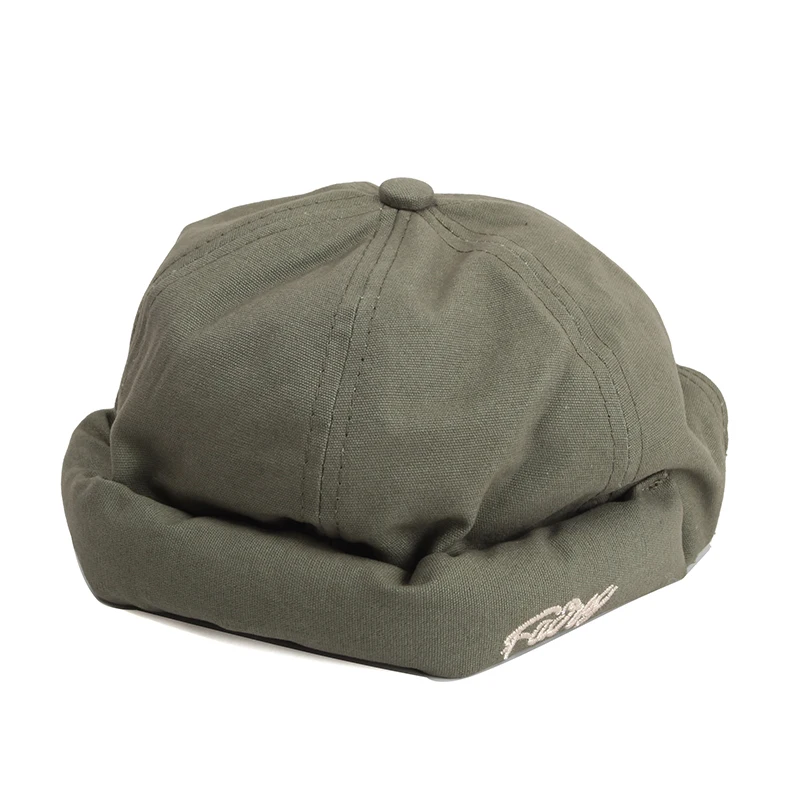 12 Pieces/Lot Cotton Sailor Caps Men's Women's Unisex Docker Casual Beanies Hat Cap Wholesale Mix Colors
