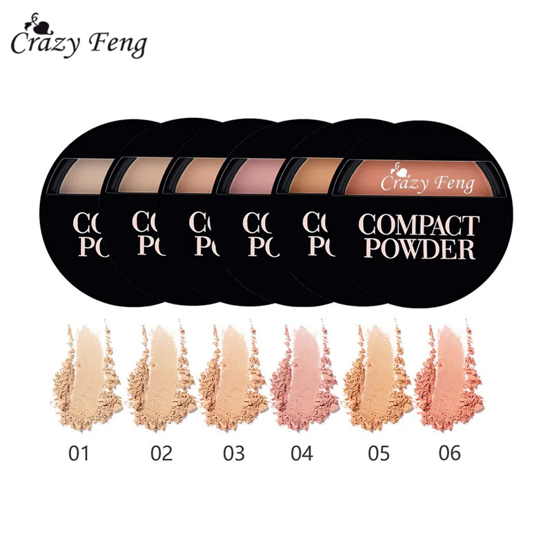 Натуральная палитра пудры для лица прессованный минеральный Пудра со спонжем