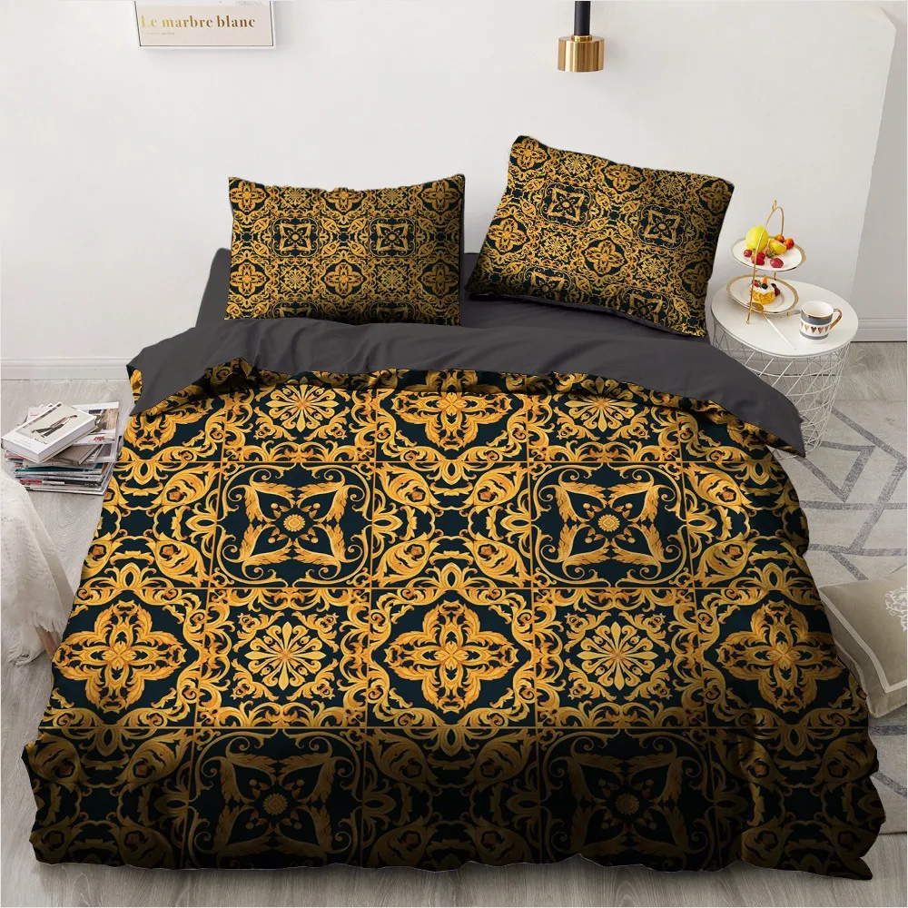 3D Европейский роскошный пододеяльник набор постельных принадлежностей удобные