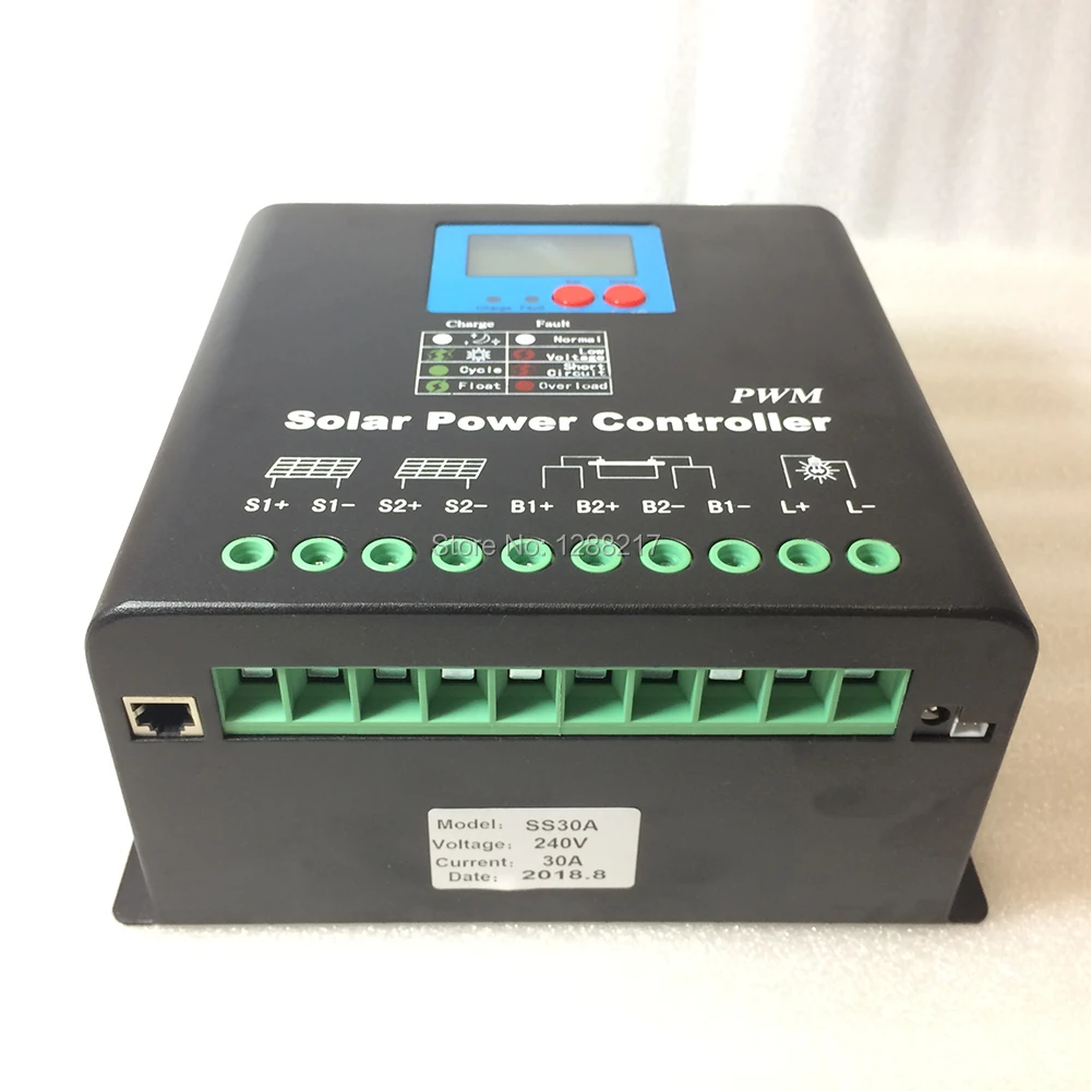192 в/220 В/240 В 30A 50A 60A 80A ток DC PWM солнечный контроллер заряда PV зарядное устройство
