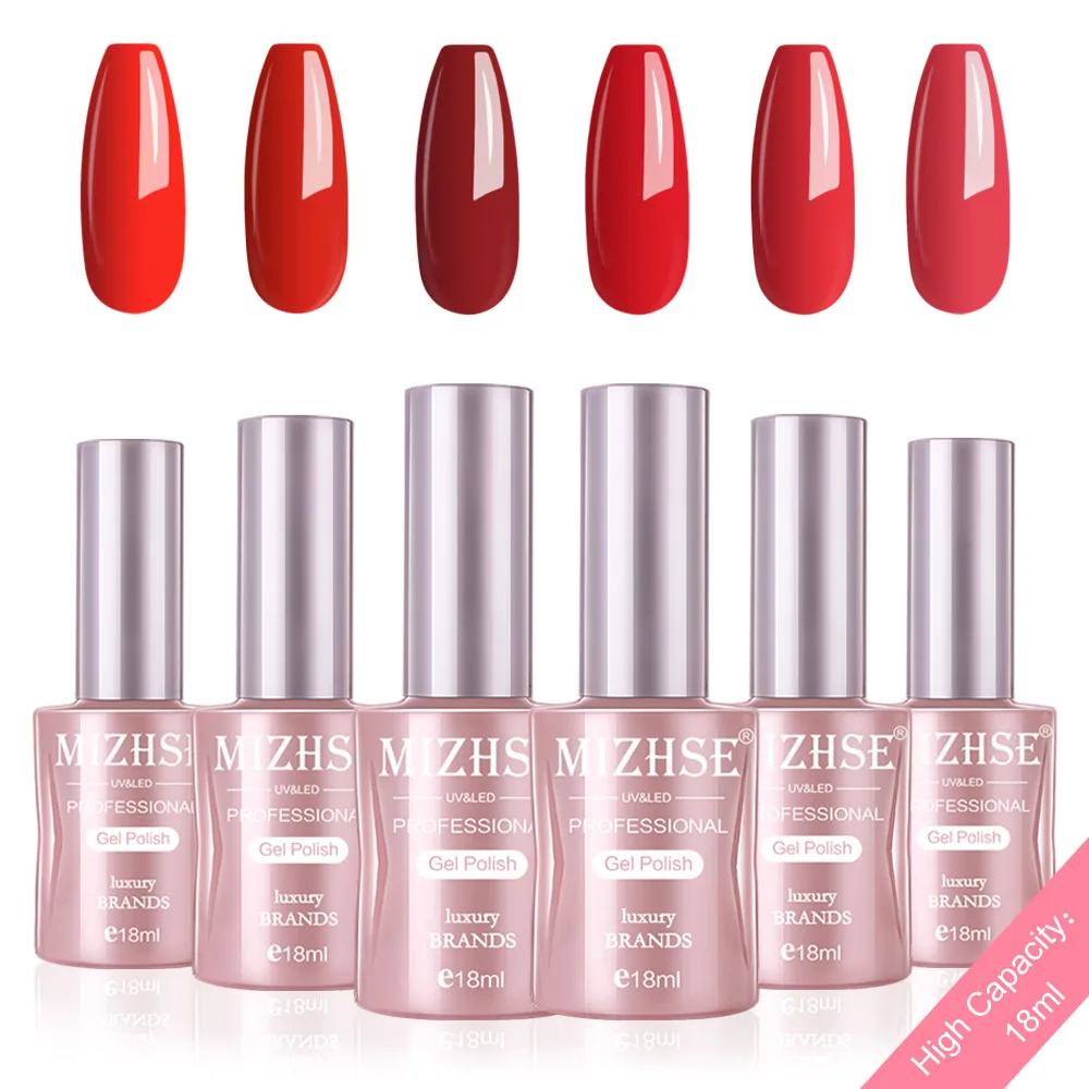 P33 MIZHSE Гель-лак набор УФ-наконечники Vernis Полупостоянный Гель-лак лаковое гелевое покрытие для ногтей длительный Чистый Цвет Гель-лак подарочная коробка - Цвет: P33