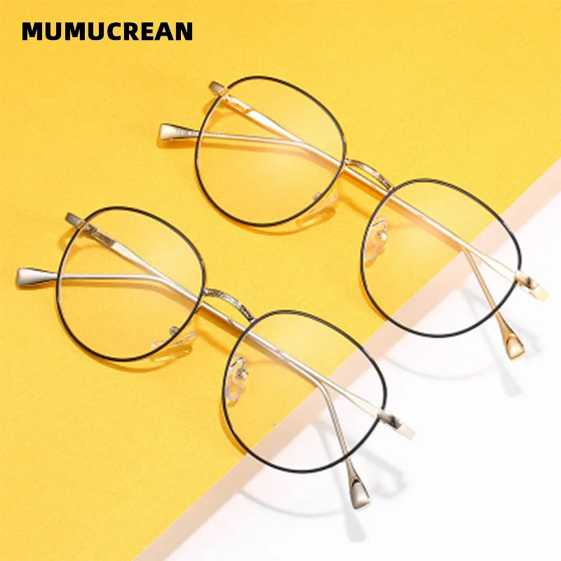 Металлическая круглая оправа для очков