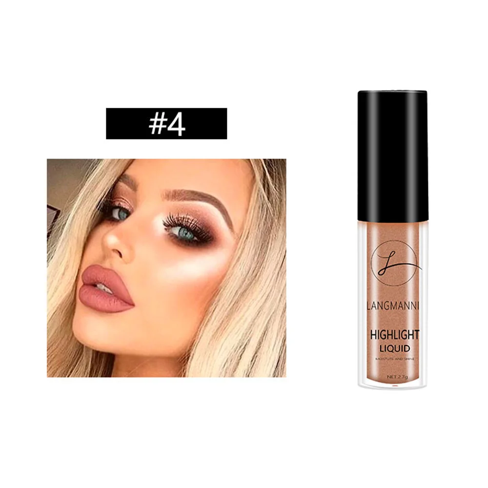 Блестящая жидкая Хайлайтер для макияжа лица Сияющий Макияж контур основа
