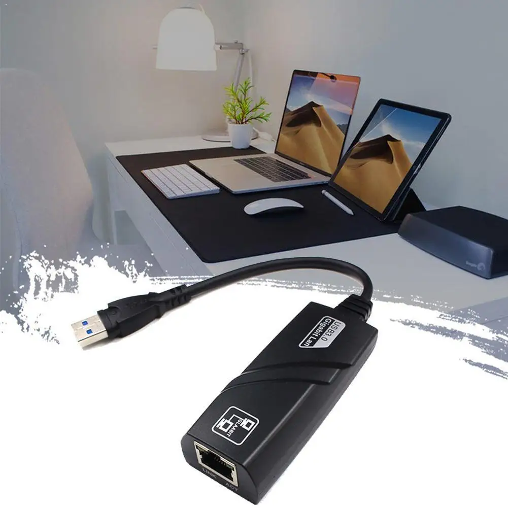 

usb3.0 gigabit network card usb3.0 to RJ45 gigabit network card support WIN10 card/external network 3.0 U5O7