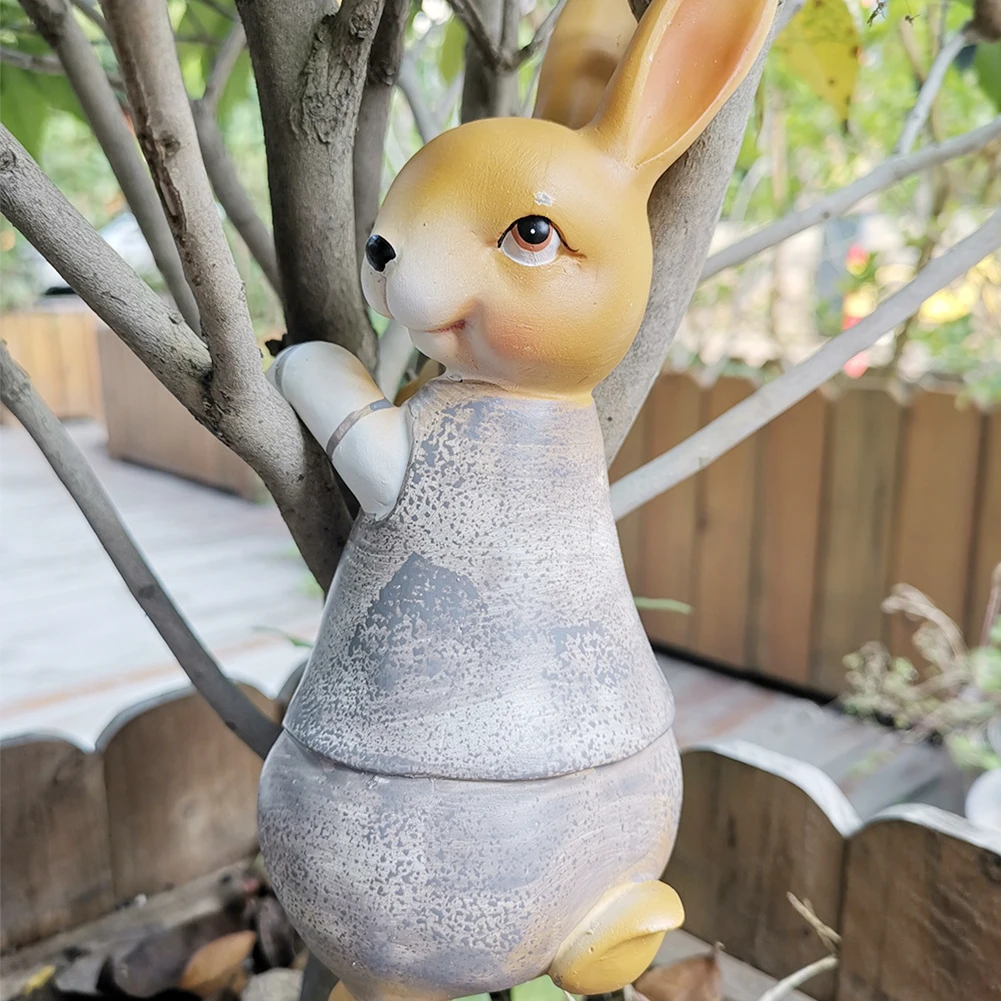 4 шт мультфильм моделирование милый серый кролик лягушка украшение для сада