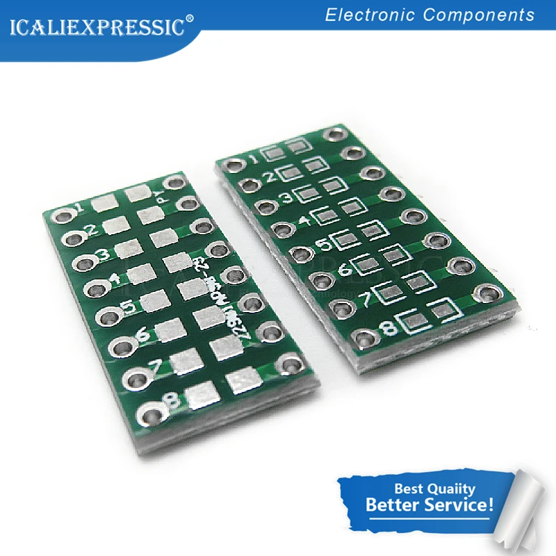 

10PCS 0805 0603 0402 to DIP PCB Transfer Board DIP Pin Board Pitch Adapter keysets