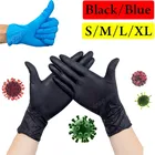 100 шт. одноразовые нитриловые перчатки, многофункциональные водонепроницаемые защитные перчатки XL Nitrilo, военные перчатки