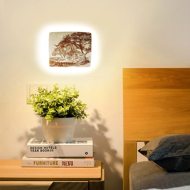 Скандинавская светодиодсветодиодный настенная лампа для спальни гостиной