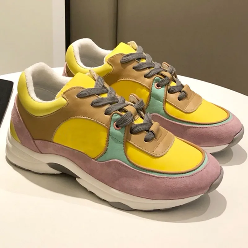 

Mixed Colors Woman Shoes Lace-Up Round Toe Sneakers Women velvet Zapatos De Mujer Casual Shoes Female Comfortable Shoes 2021 Hot