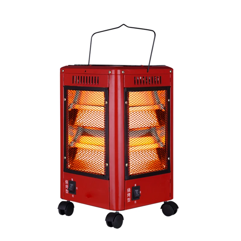 

zq Small Sun Heater Household Grill Type Power Saving Mute Warm Air Blower Vertical Roasting Stove