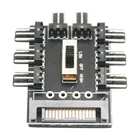 Охладитель охлаждающий вентилятор концентратор PC SATA 1 до 8 3Pin 12V сплиттер разъем питания PCB адаптер 2 уровня регулятор скорости для компьютера