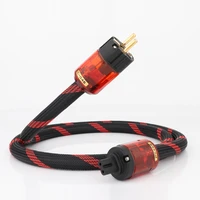 high quality preffair d503046 ofc copper hifi power cable with eu power plugfigure 8 iec female audiophile socket power cord
