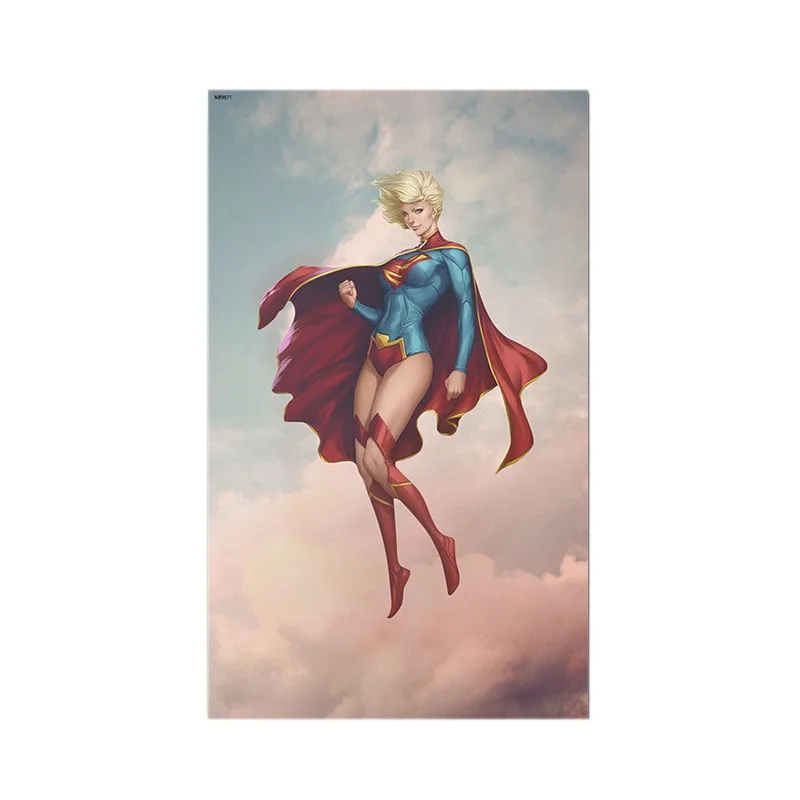 

Hot Saling Retro Kraft Paper Poster Marvel Superhero The Avengers Iron Man Thor Captain America Bar Wall Decoration Gift