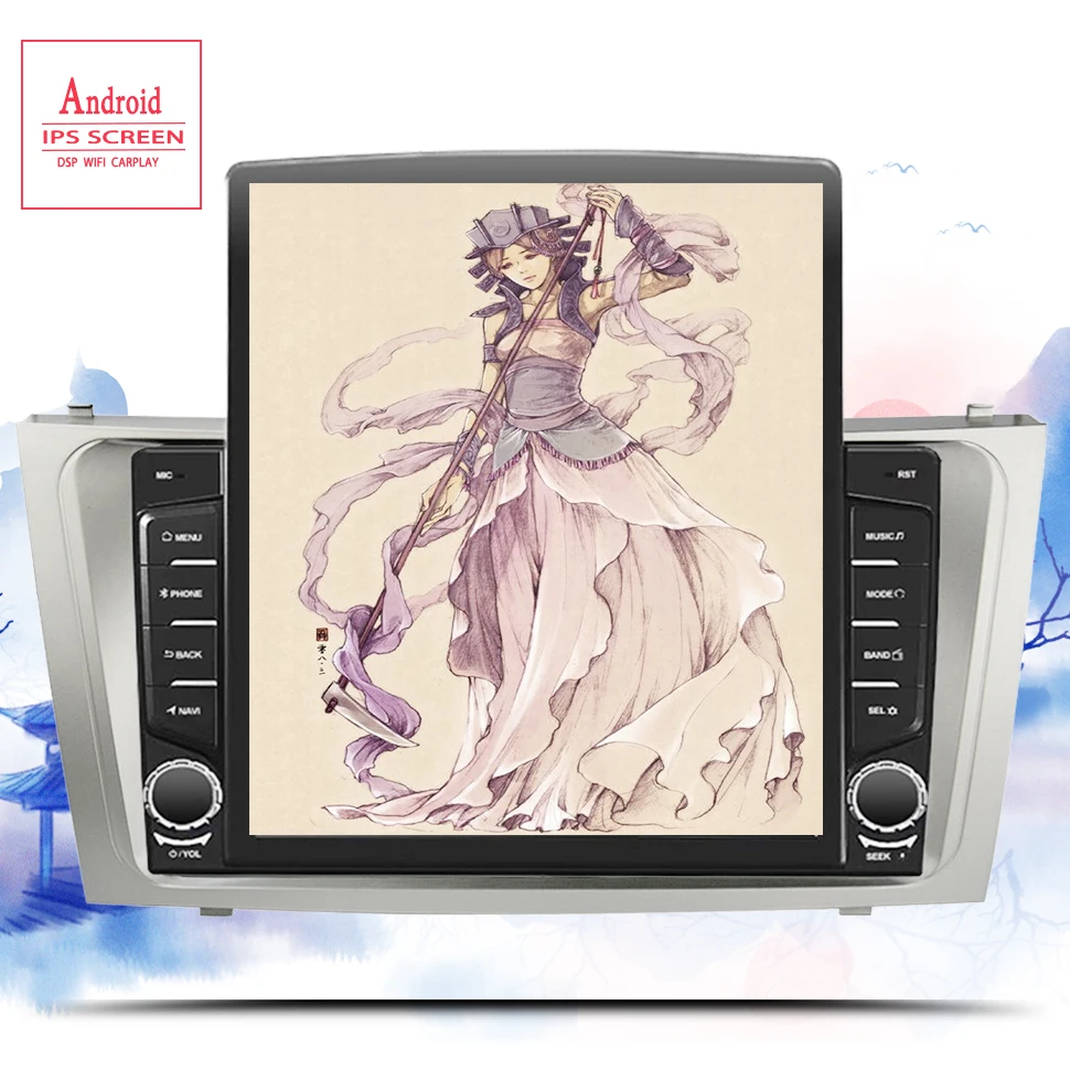 

Мультимедийный проигрыватель для toyota camry 2007, 2008, 2009, 2010, 2011, 9,7 дюйма, 4G LTE, Android 10,0, GPS