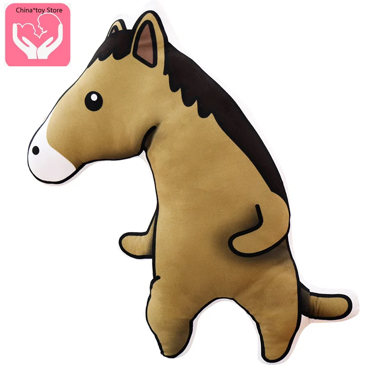 

Creative Net Red Pillow Sand Sculpture Horse Plush Toy Doll Doll Doll Cushion Cushion Cry You Horse Run You Horse Beat You