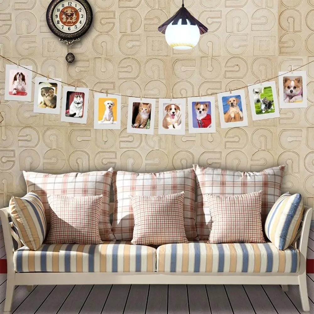 Кавечерние НКА 10 шт. бумажная рамка с зажимами 3/4/5/6/7 дюйма Настенная фоторамка