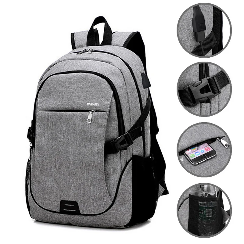 

2021 Male Backpack Bag Brand 15.6 Inch Laptop Notebook Mochila For Men Waterproof Back Pack Bag School Backpack 32*18*48CM