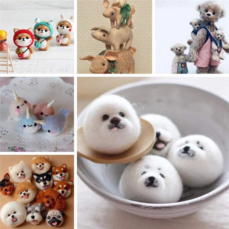 MIUSIE 50pcs/Bag Glass Eyes 2mm/3mm/4mm Needle Felting Animals Bears Rabbit Dog Dolls Animal Eyes for DIY Dolls Toy Accessories images - 6