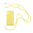 Чехол-накладка для iPhone 12, 11 Pro, XS Max, XR, X, 7, 8, 6, 6s Plus, силиконовый, с цепочкой