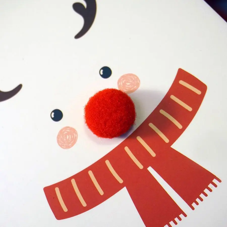 Складной конверт для рождественской открытки Рождественская Новогодняя