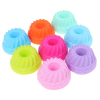 12pcsset baking jelly mould silicone pudding cupcake muffin donut mold