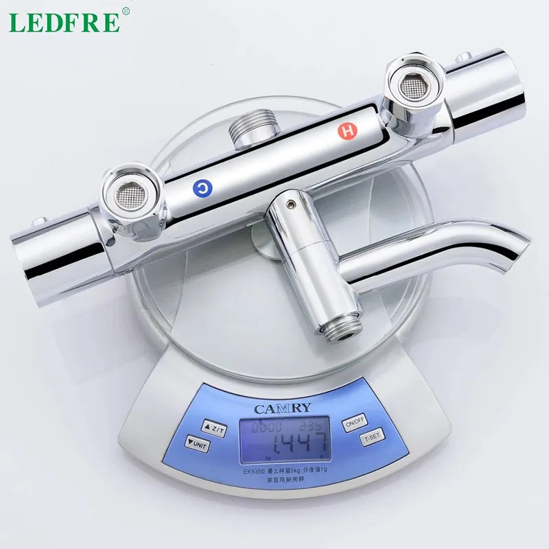 LEDFRE Термостатические Смесители для ванной комнаты ванны душа с ЖК экраном