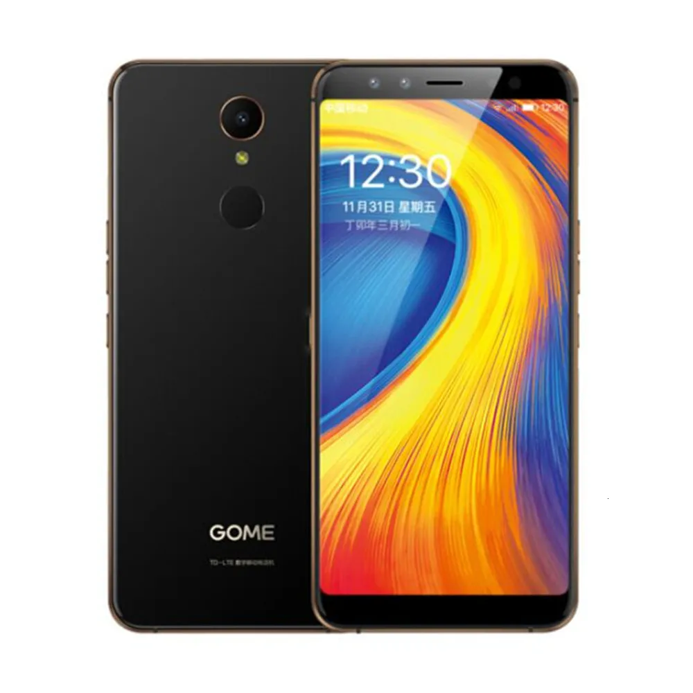 Black Gome U7 смартфон 5,9" полный экран 3050 мАч MTK6757CD 13 Мп Android 7,1 4 Гб 64 Гб Восьмиядерный процессор распознавание Радужки 4G LTE мобильный телефон - Цвет: Black