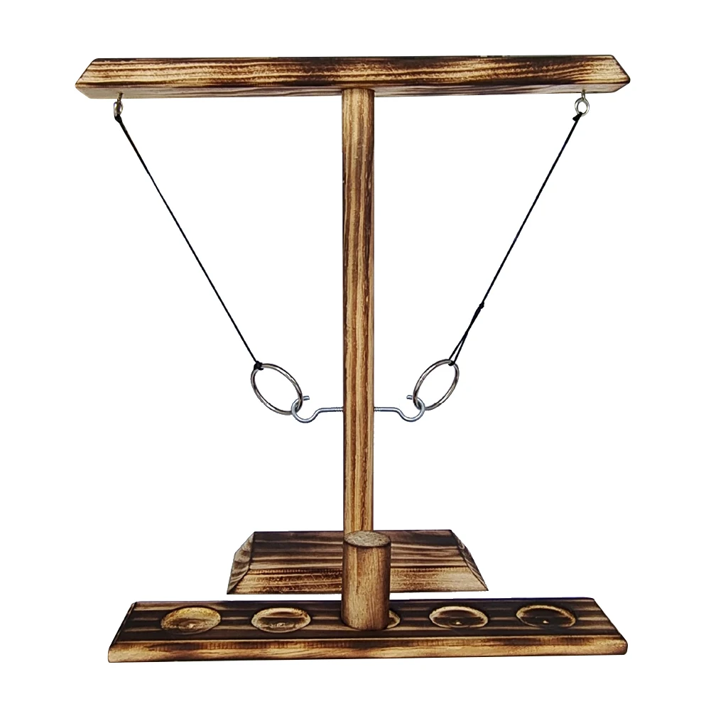 

Drinking Game Toy Wooden Ring Toss Toss Hook Board Toy Party Home Interative Parent-child Game for Porch Terrace