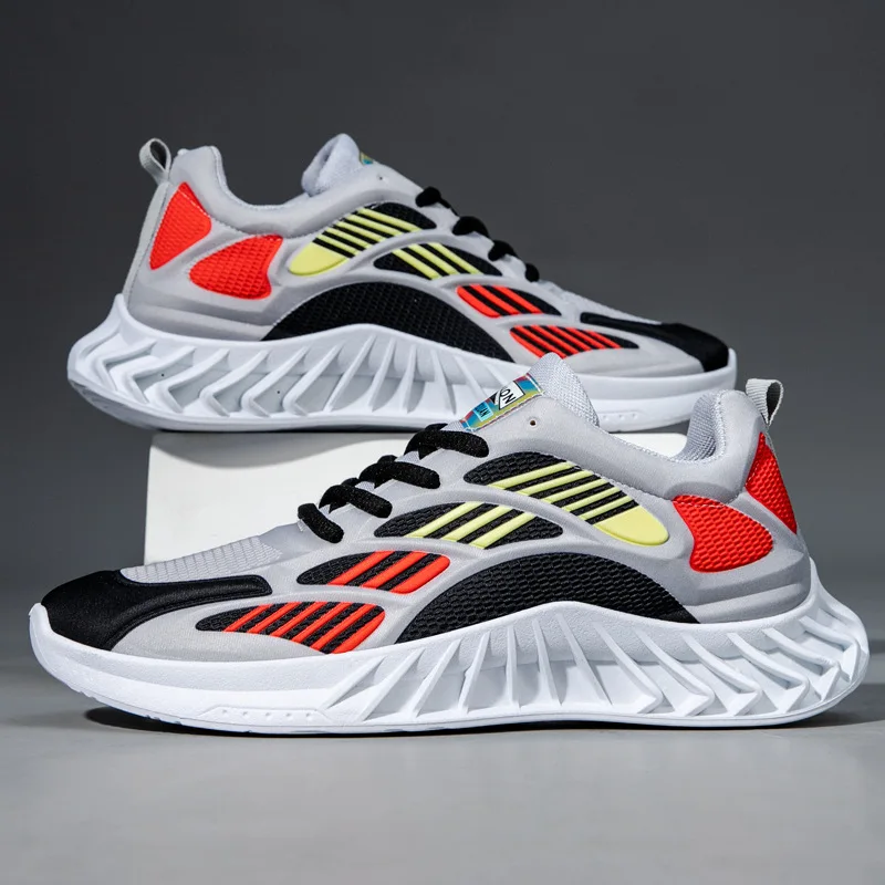 

2021 New Casual Men Sneakers Mesh Breathable Comfortable Sport Shoes Man Leisure Lace-up Running Shoes Zapatillas Hombre