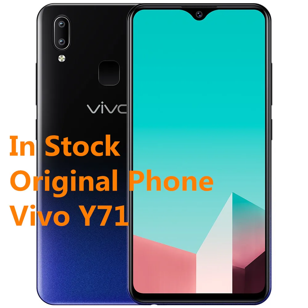 Vivo Y71 Смартфон Android 8,1 Snapdragon 425 четырехъядерный 3g+ 32G 5,9" 13MP Face Wake AI Selfie мобильный телефон