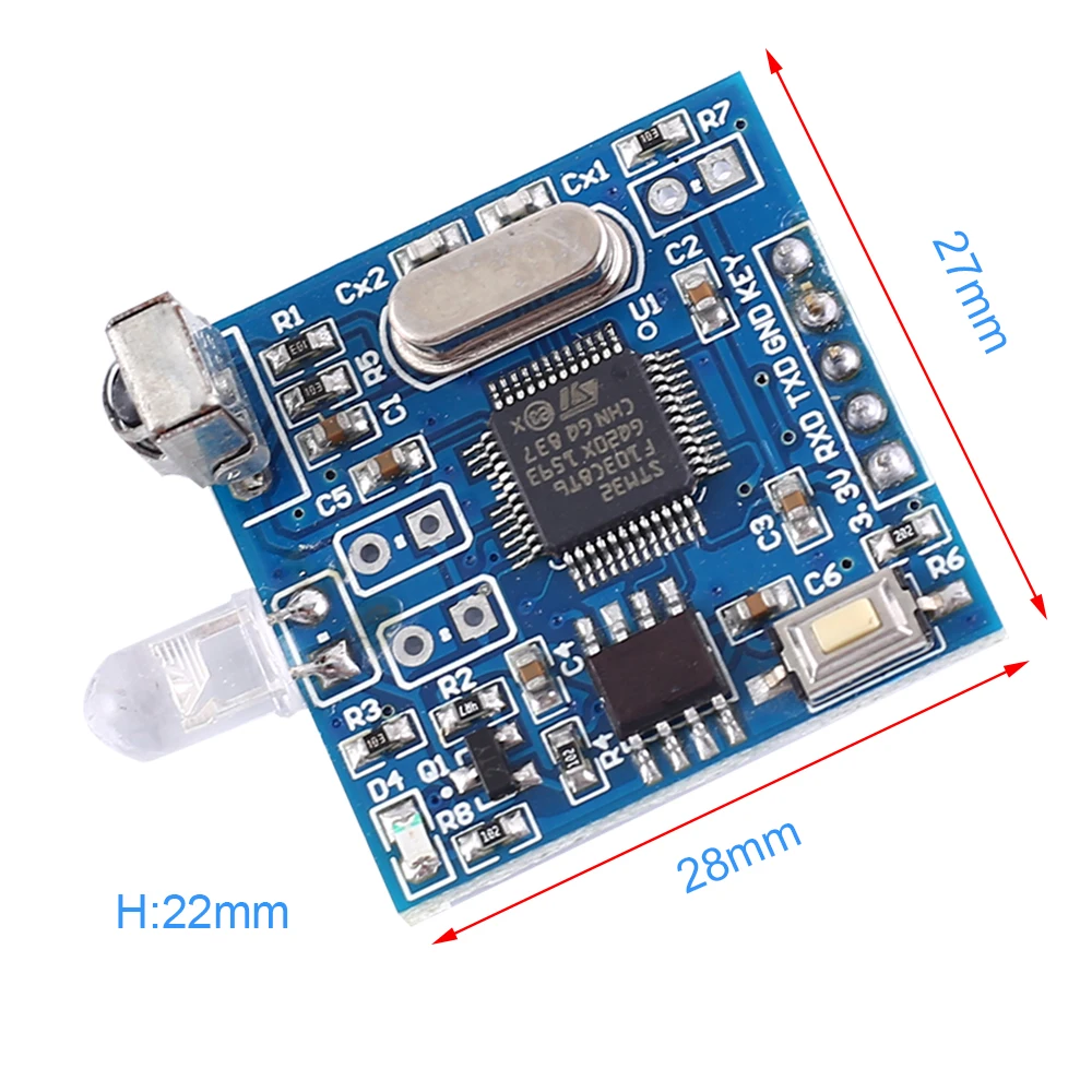 Общий инфракрасный модуль декодирования UART контроллер IR Remote Copyer поддержка