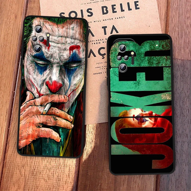 

Happy Face Joker For Xiaomi Redmi Note 5A 5 6 7 8T 8 9T 9S 9 10 10T 10S 11 Prime Pro Max Plus Capa Black Phone Case