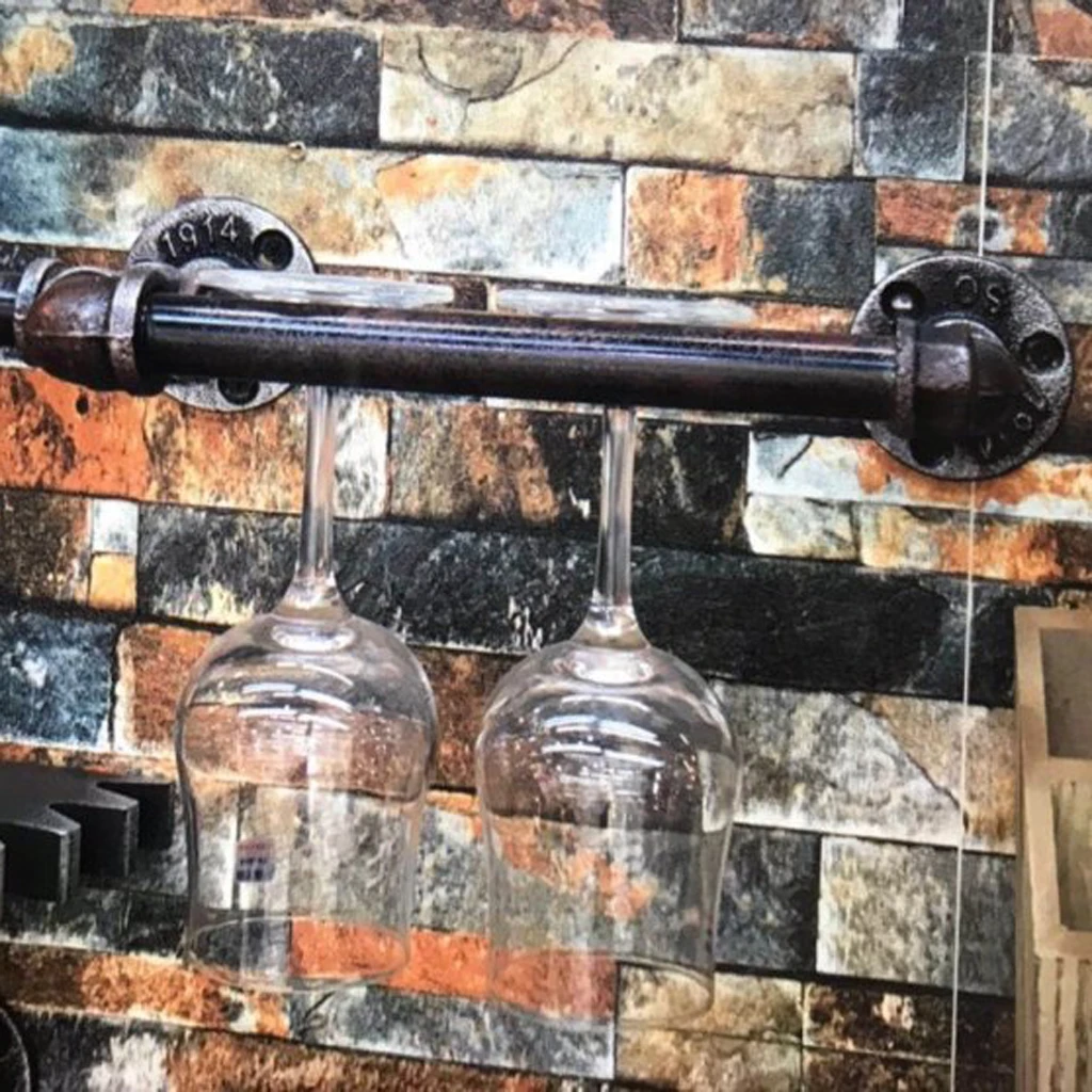 Настенная подвесная стойка для бокалов и Винных Бокалов 3-4 ячейки | Строительство