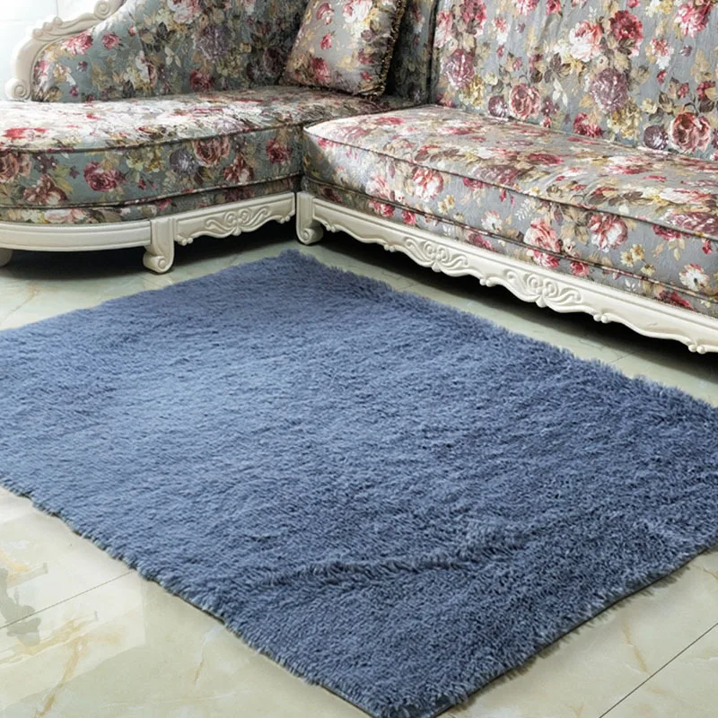 Супермягкий однотонный ковер для помещений современный спальни напольный