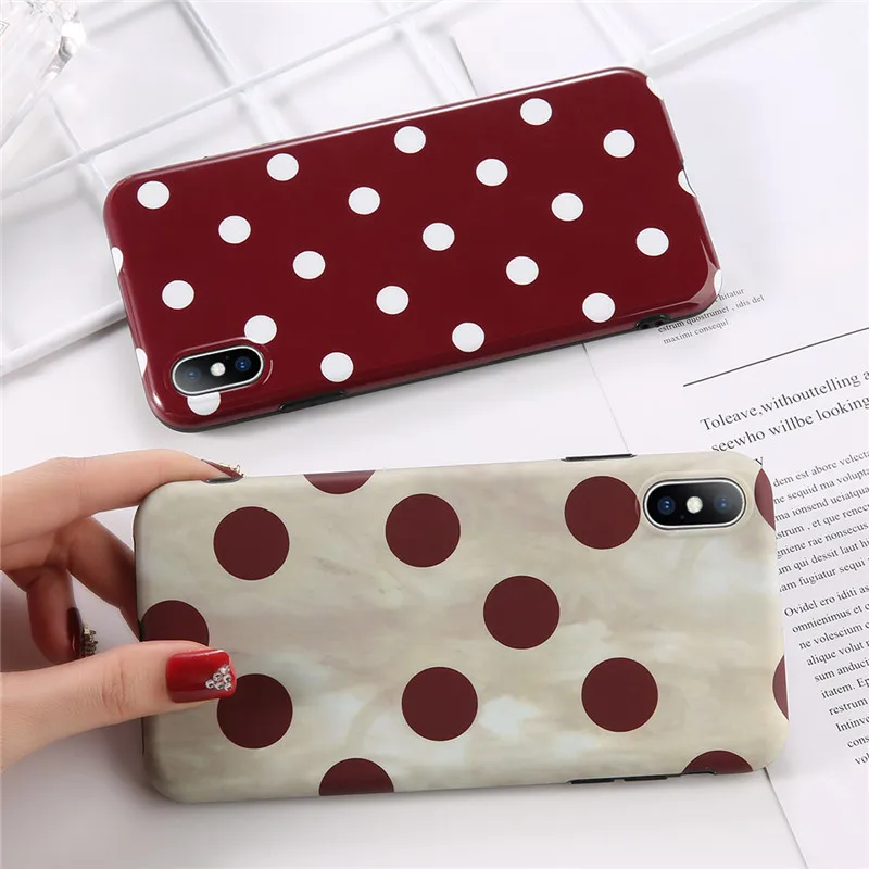 KJOEW мягкий IMD винно красный волнистый чехол для телефона s iphone XS Max XR X 8 7 6 6S Plus в