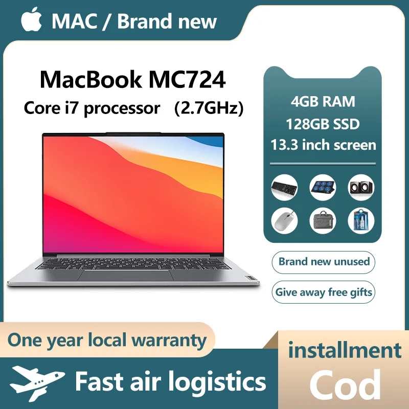 Ультратонкая профессиональная игровая книга Apple macbook Air I5 для студентов и офиса I7