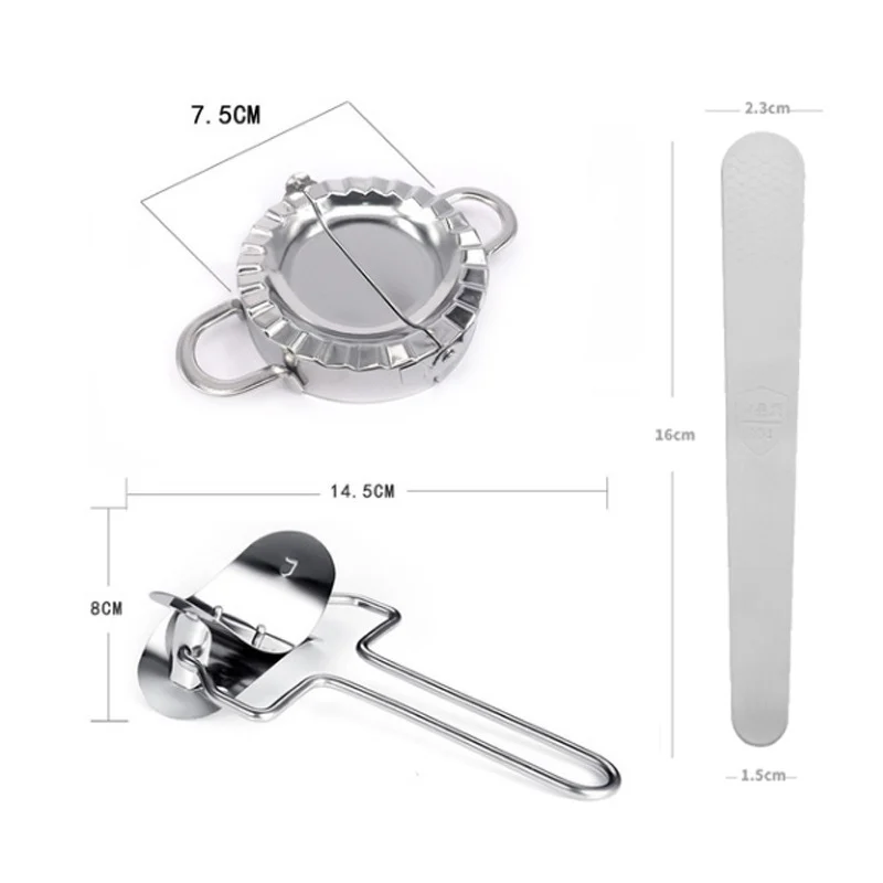 Multifunction Stainless Steel Ravioli Mould Dumplings Cutter Dumpling Maker Form Wrapper Presser Molds Cooking Pastry Cutter