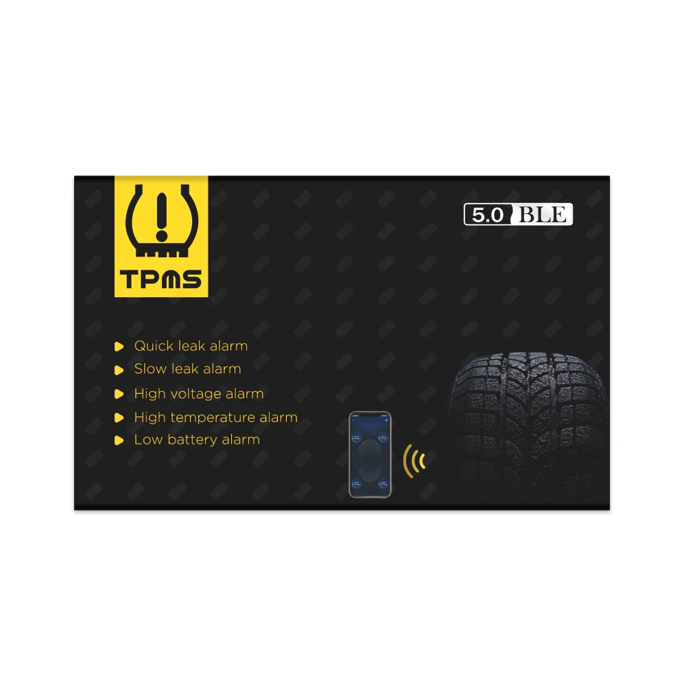 

Car TPMS Tyre Pressure Monitoring System for Android Iphone Ipad Auto Security Alarm Systems Tyre Pressure V018