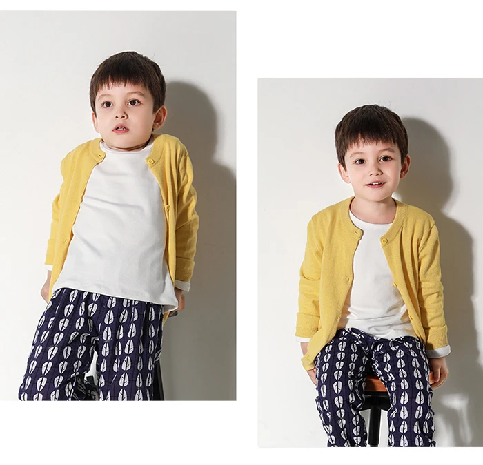 Осенне-зимняя детская одежда 21 Цвет хлопковый свитер для мальчиков и девочек