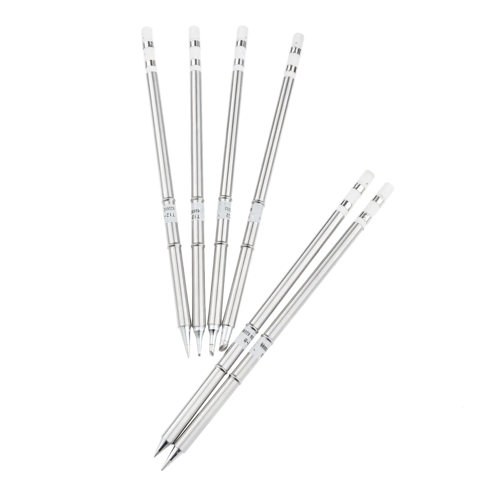 

6pcs/set T12 Solder Iron Tip T12-B, T12-BC1, T12-BC2, T12-BC3, T12-BL, T12-B2 For HAKKO FX-950, FX-951, FX-952, FM-202, FM-203