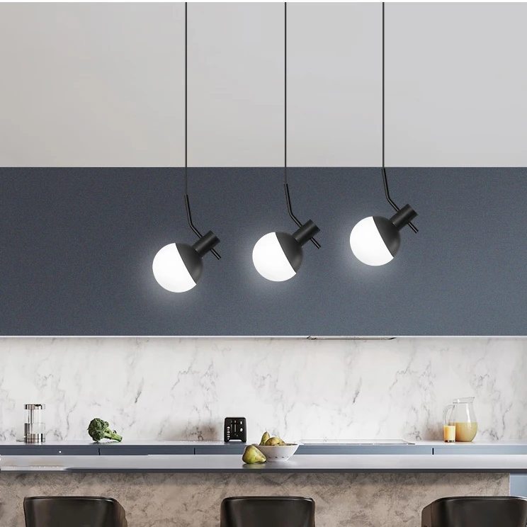 

Modern Nordic Ball Pendant Light Creative LED Hanging Light For Living room Bedroom Kitchen Dinner room Cafe room Bar Lamp e27